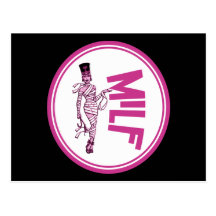 MILF Mummy Pink Postcards