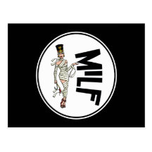 MILF Retro Mummy Pinup Girl Post Card