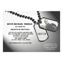 Militaires allant loin partie invitations