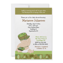 Military Army Marines 5x7 Baby Shower Invitation