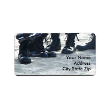 Military Boots Address Labels