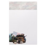 Military boxer dog stationary custom stationery