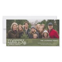 Military - Camo - Christmas Photo Card - 1 photo