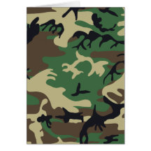Military Camouflage Card