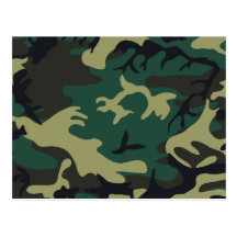 Military Camouflage Postcard