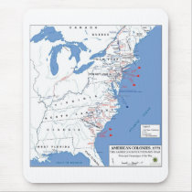 Military Campaigns of the American Revolution Mousepad