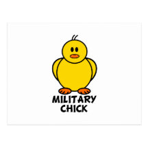 Military Chick Postcard