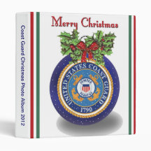 Military Coast Guard Christmas Photo Album Binders