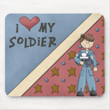 Military Collection Air Force Soldier Girl Mousepad