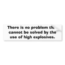 MILITARY - Explosives Bumper Stickers