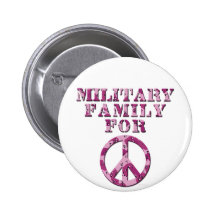 Military Family for Peace Pinback Button