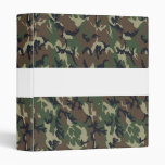 Military Forest Camouflage Background Vinyl Binder