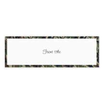 Military Forest Camouflage Background With White Business Card Templates