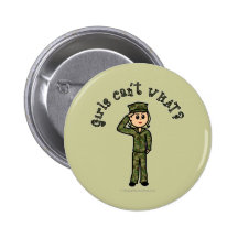Military Girl - Blonde Pins