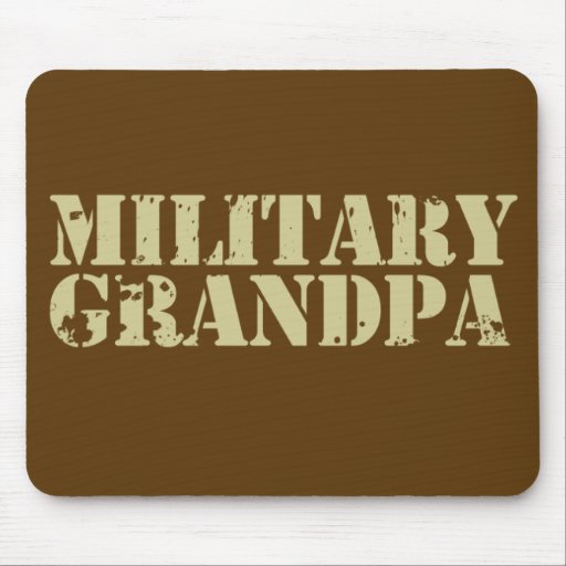 Military Grandpa Mousepads