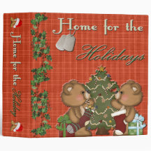 Military Home For The Holidays 2" Photo Album Binder