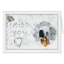 Military I Miss You Card