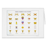 Military Insignia 1942 WPA Greeting Card