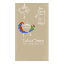 Military Macaw Business Cards