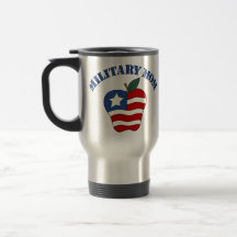 Military Mom Patriotic Apple Mug