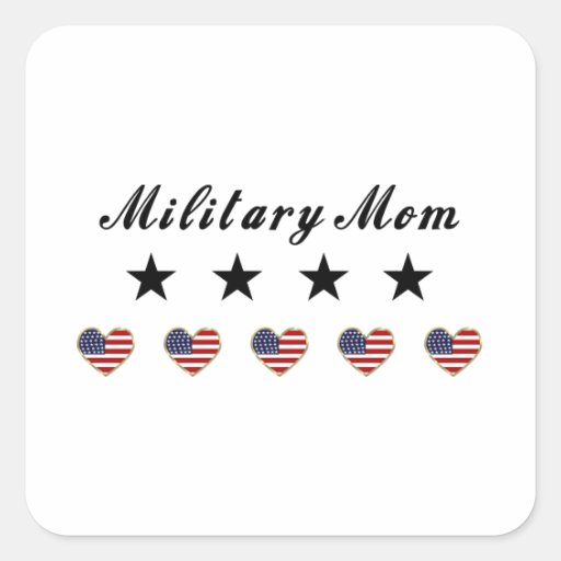 Military Mom Stickers