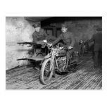 Military Motorcycle EMT, 1910s Post Card