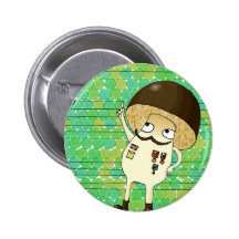 Military mushroom pin