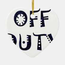 military Off Duty Black Ornament