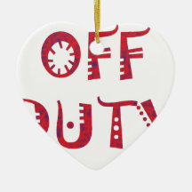 military Off Duty Black white yellow nice Christmas Ornament