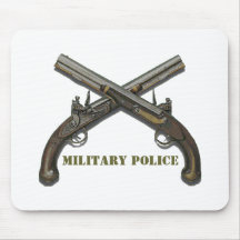 Military Police Crossed Pistols Mousepads