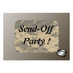 Military Send Off Party Custom Invites