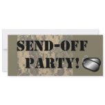 "Military Send Off Party" Custom Announcement