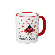 Military Soldier's Love Bug Coffee Mug