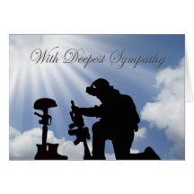 Military Sympathy Card
