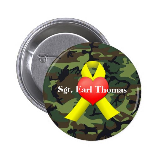 Military War Veteran Button