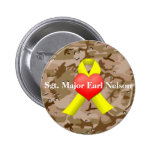 Military War Veteran Button