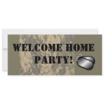 "Military Welcome Home Party" Personalized Announcement