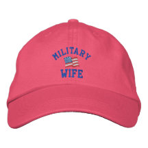 Military Wife Embroidered Hat