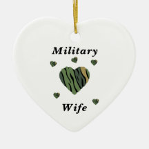 Military Wife Love Christmas Tree Ornament