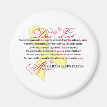 Military Wifes Prayer Fridge Magnets