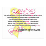 Military Wifes Prayer Postcards