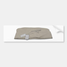 MilitaryHatDogTags052711 Bumper Stickers