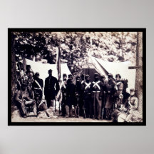 Militia Troops in Arlington, VA 1861 Posters