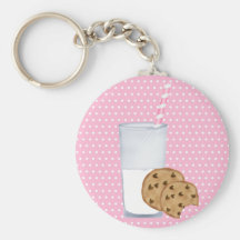 milk and cookies keychains