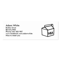 Milk Business Card Template