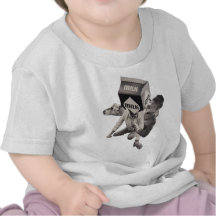Milk collage T-shirt, infants