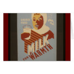 Milk for Warmth Greeting Cards