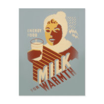 Milk for Warmth Post Card