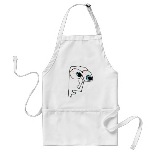 Milk rage face apron