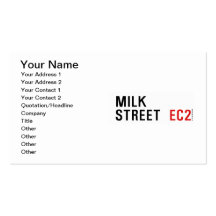 Milk Street Business Cards
